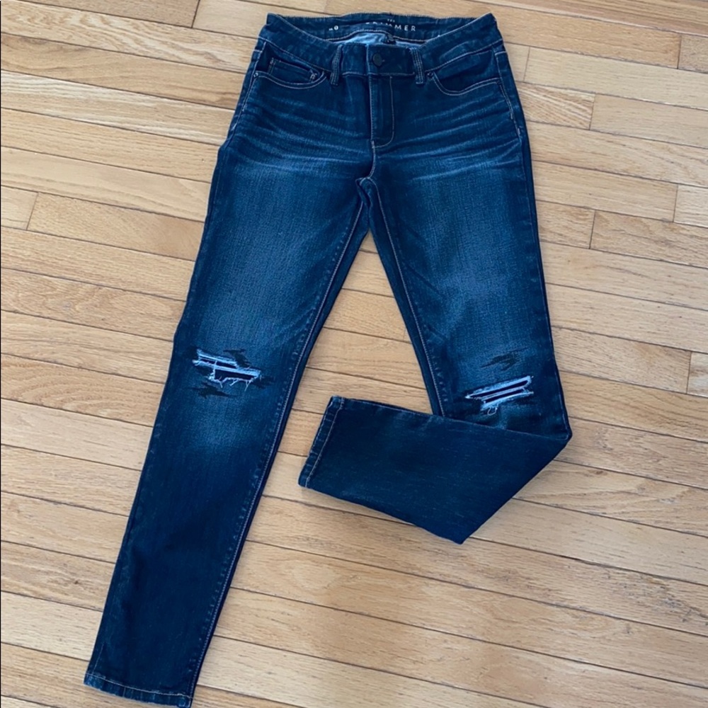 White house black market distressed jeans